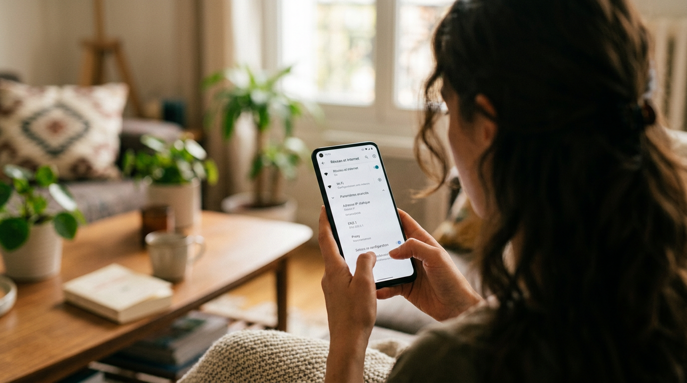 Configuration manuelle des paramètres Wi-Fi sur un smartphone Android