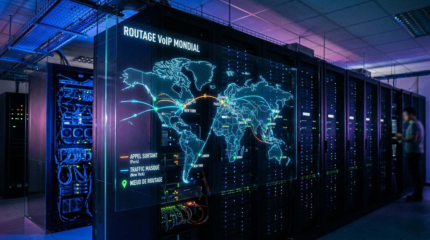 Serveurs VoIP et routage d'appels internationaux masqués