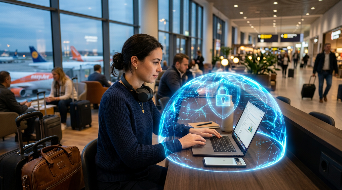 Protection des données via un VPN sur un réseau Wi-Fi public