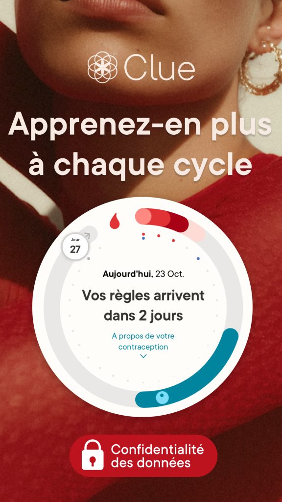 Calendrier des règles Clue