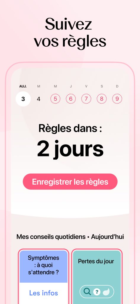 Flo : règles, ovulation, cycle