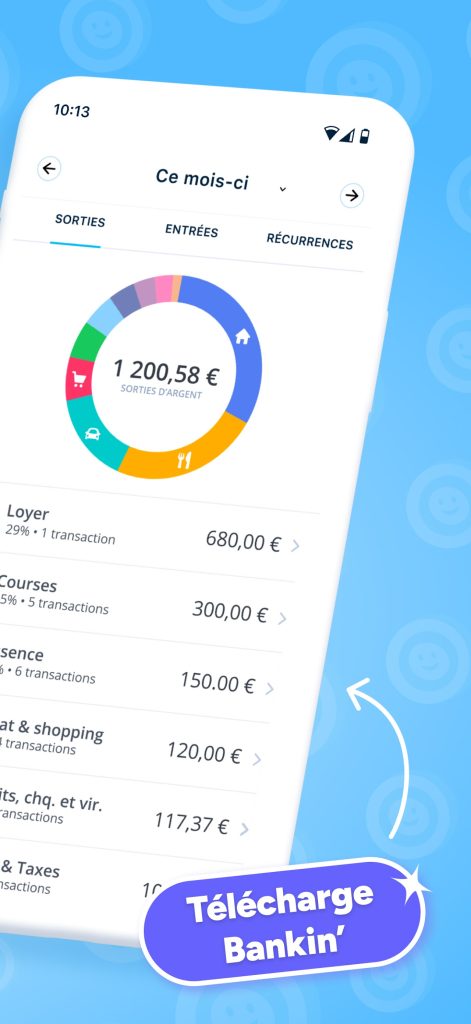 Bankin’ : Gestion de budget