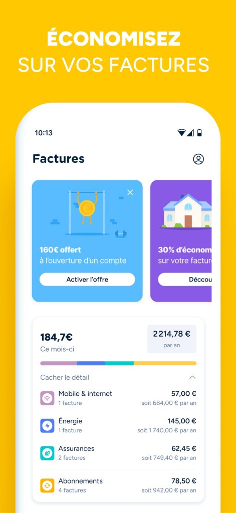 Bankin’ : Gestion de budget