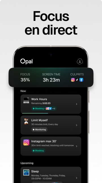 Opal – Limite de temps d’écran