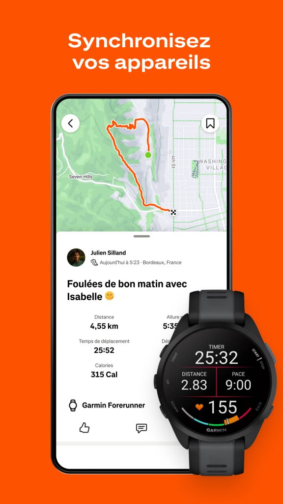 Strava : course, vélo, rando
