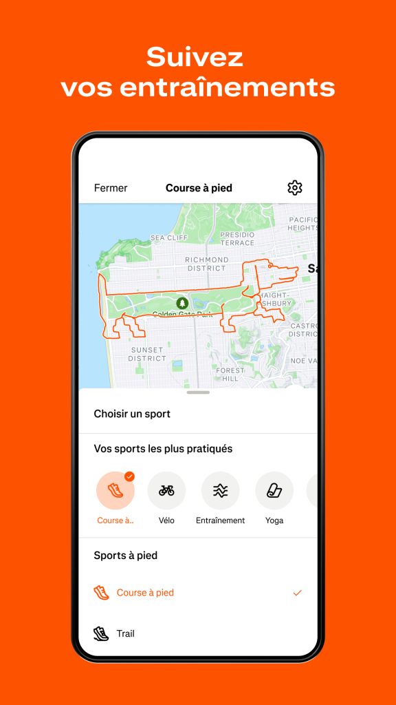 Strava : course, vélo, rando